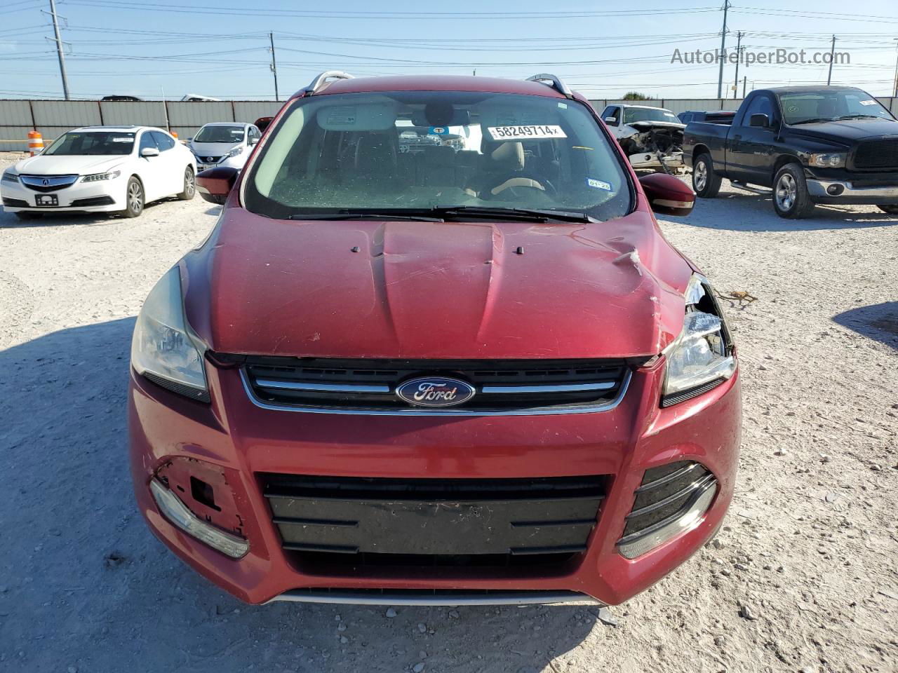 2016 Ford Escape Titanium Red vin: 1FMCU0J94GUC78252