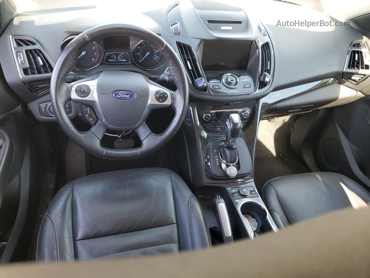 2015 Ford Escape Titanium Белый vin: 1FMCU0J95FUC12162