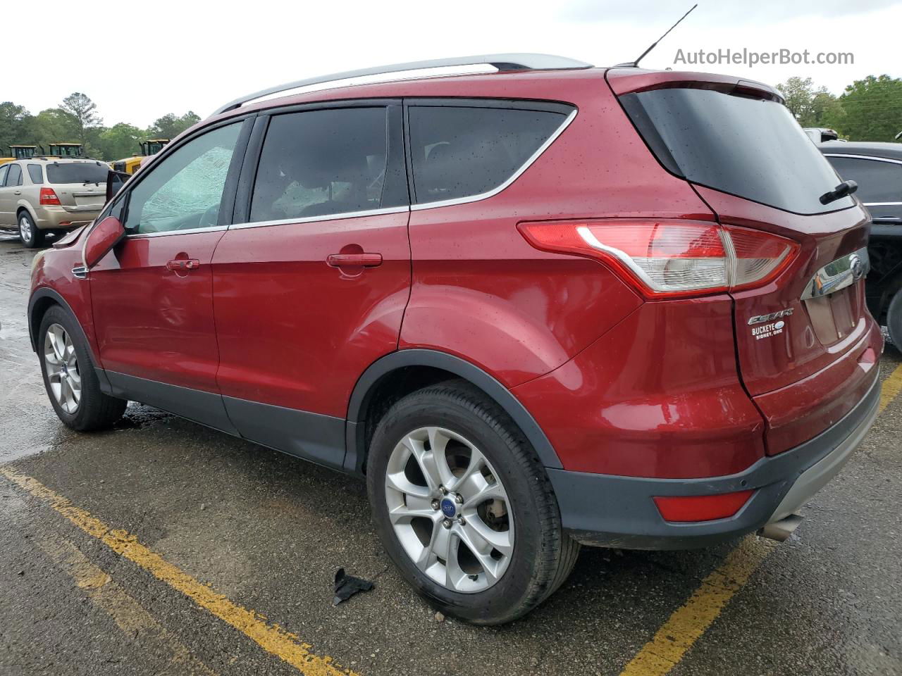 2015 Ford Escape Titanium Red vin: 1FMCU0J95FUC86908