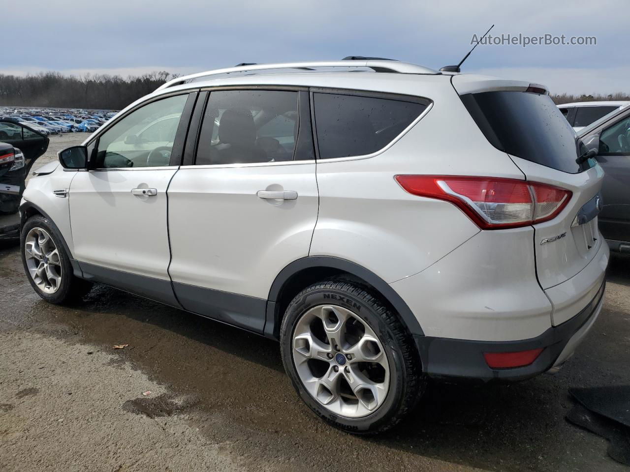 2016 Ford Escape Titanium White vin: 1FMCU0J95GUA60546