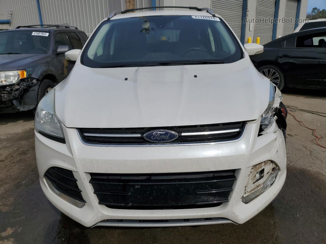 2016 Ford Escape Titanium Белый vin: 1FMCU0J95GUA60546