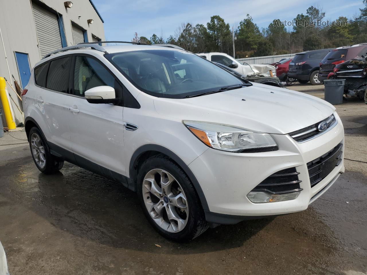 2016 Ford Escape Titanium White vin: 1FMCU0J95GUA60546