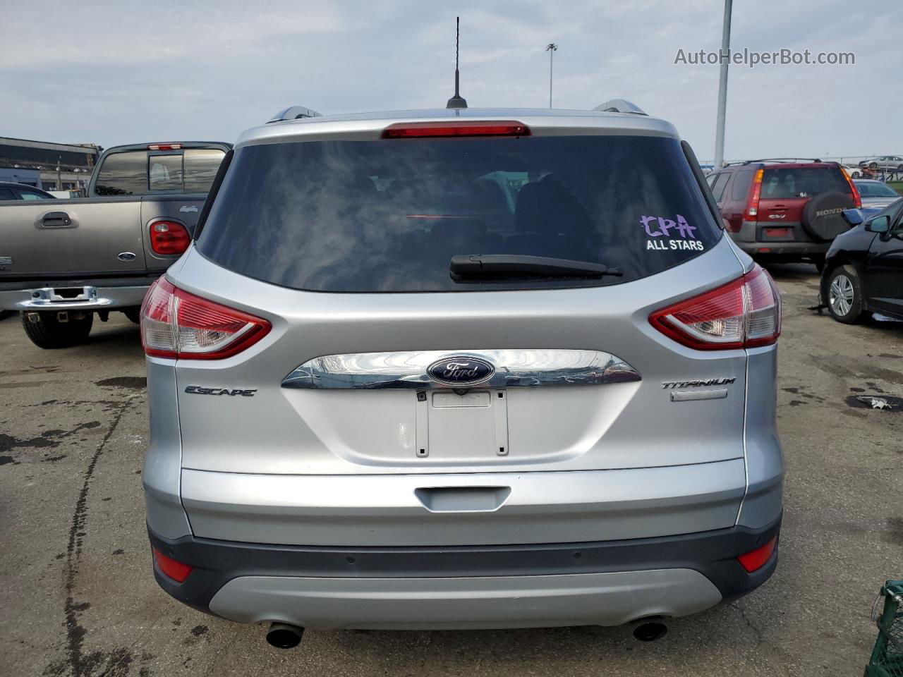 2016 Ford Escape Titanium Серебряный vin: 1FMCU0J95GUA82630