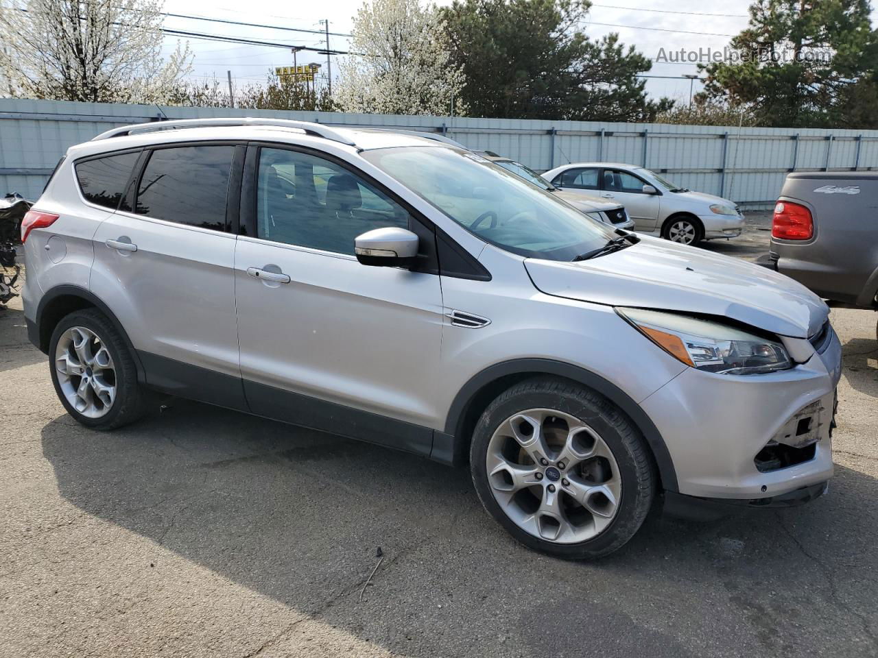 2016 Ford Escape Titanium Silver vin: 1FMCU0J95GUA82630