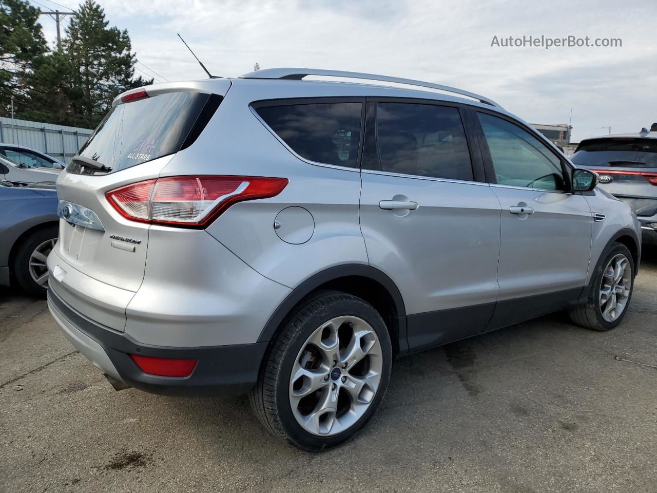 2016 Ford Escape Titanium Серебряный vin: 1FMCU0J95GUA82630