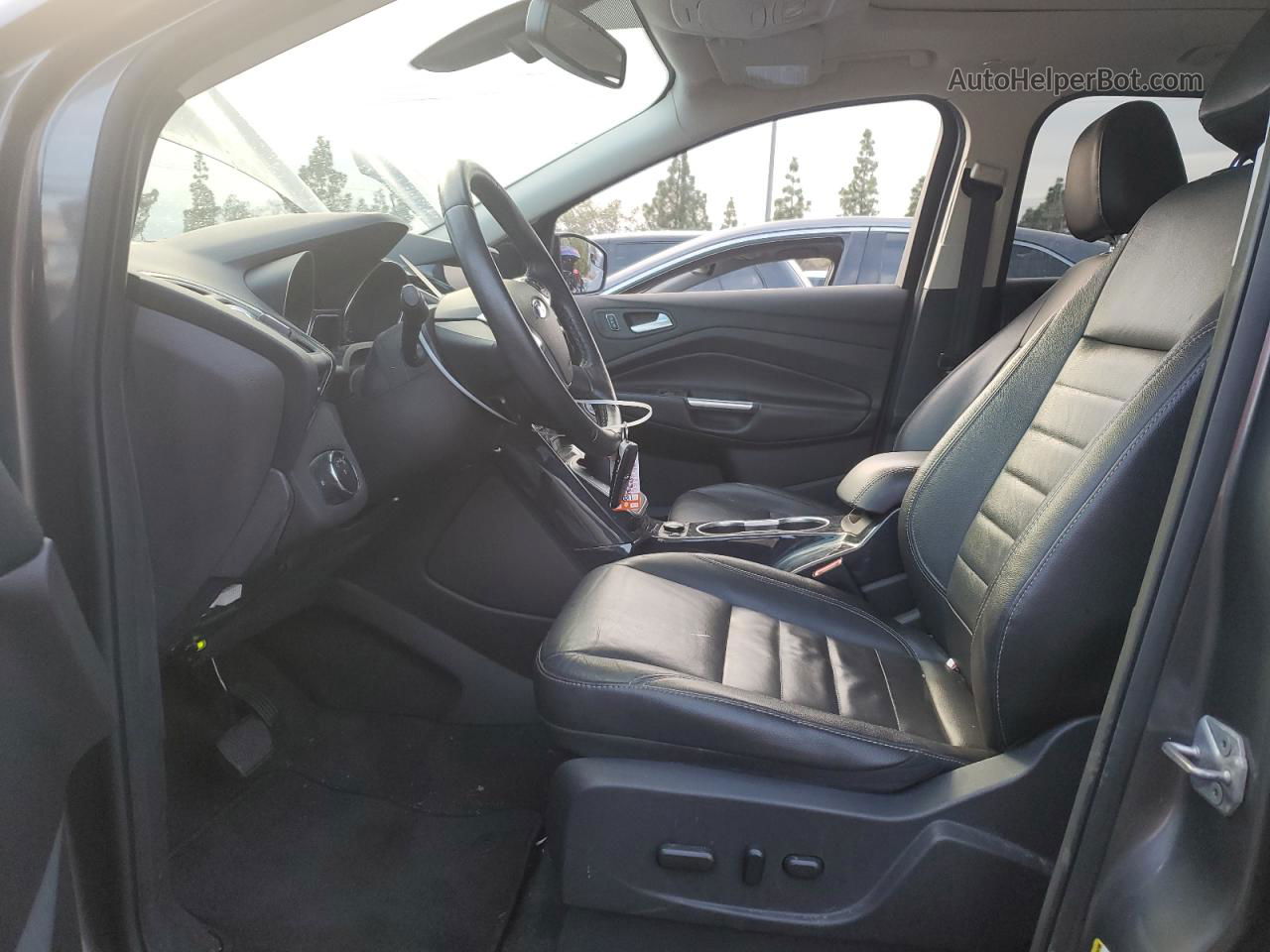 2014 Ford Escape Titanium Серый vin: 1FMCU0J96EUA30100