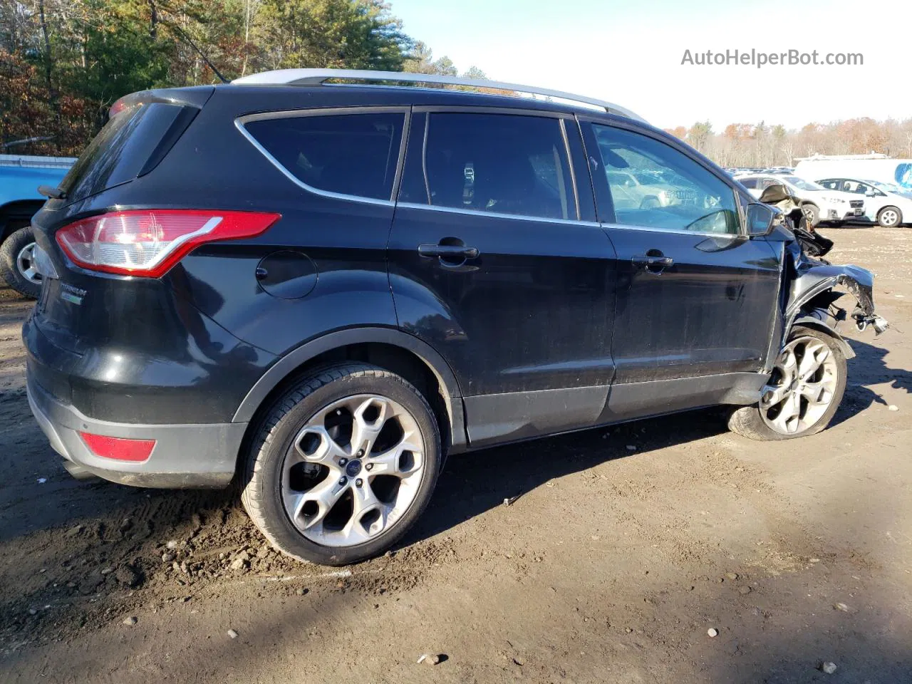 2014 Ford Escape Titanium Black vin: 1FMCU0J96EUB33498