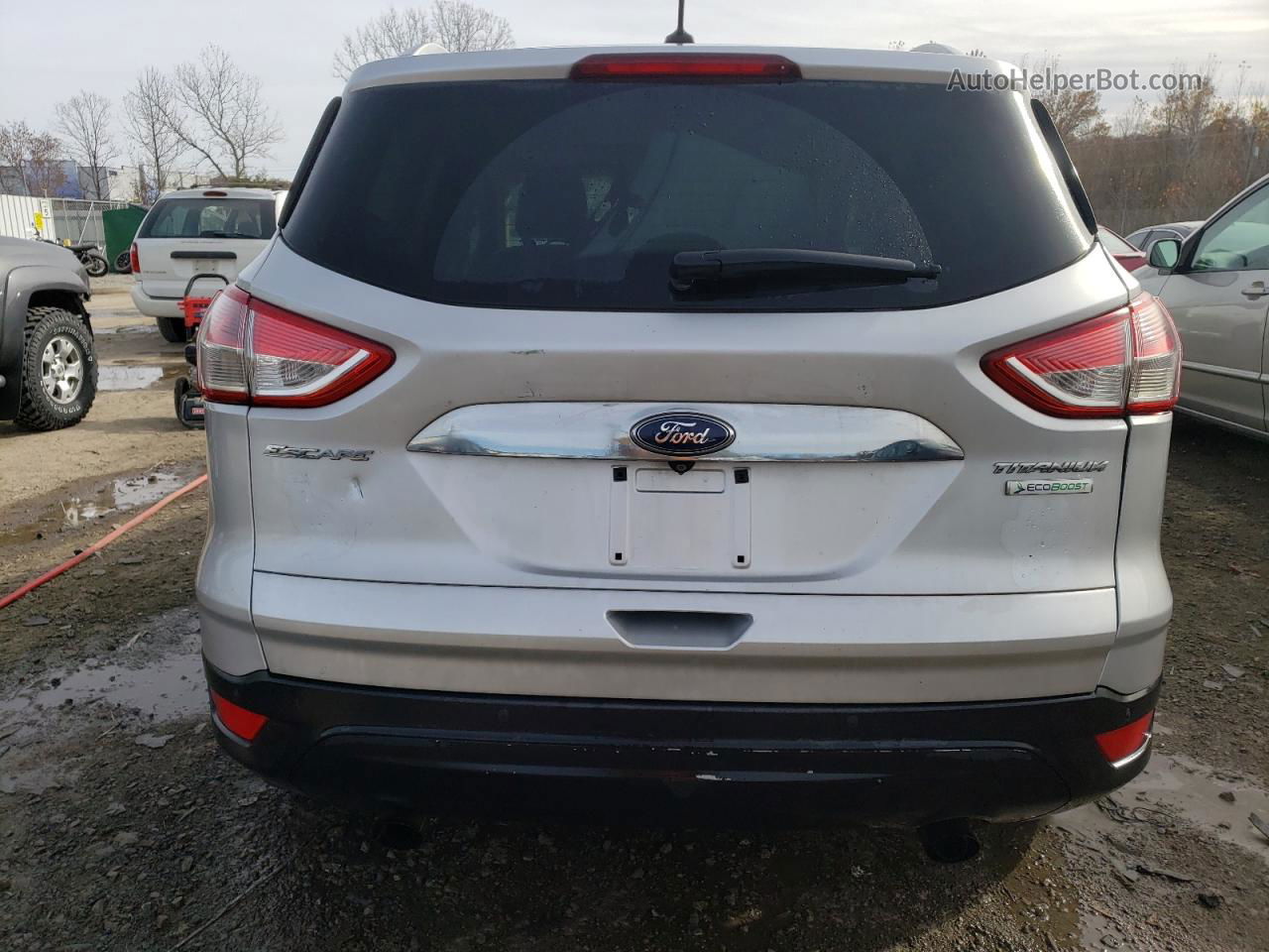 2015 Ford Escape Titanium Серебряный vin: 1FMCU0J96FUA57427