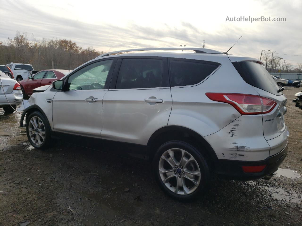 2015 Ford Escape Titanium Серебряный vin: 1FMCU0J96FUA57427