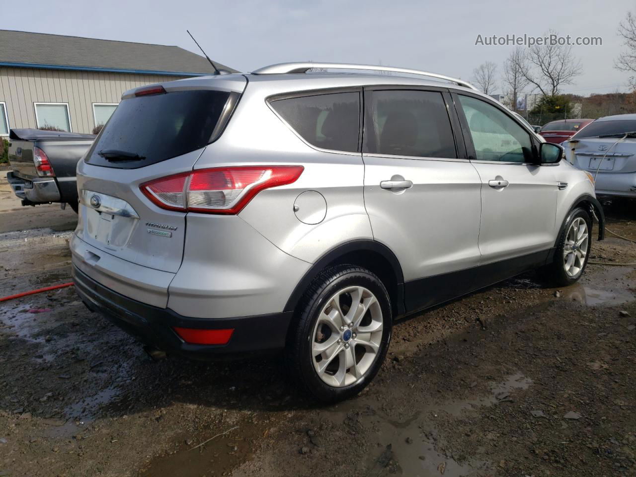 2015 Ford Escape Titanium Серебряный vin: 1FMCU0J96FUA57427