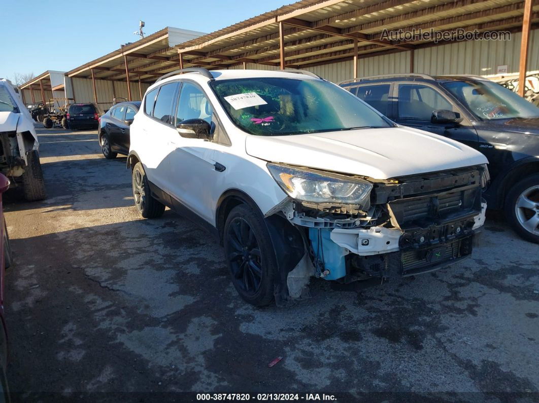 2017 Ford Escape Titanium White vin: 1FMCU0J96HUA32093