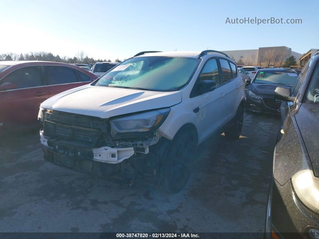 2017 Ford Escape Titanium White vin: 1FMCU0J96HUA32093