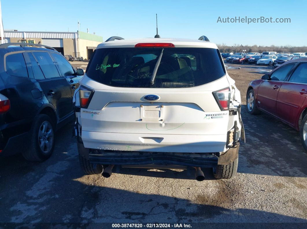 2017 Ford Escape Titanium White vin: 1FMCU0J96HUA32093