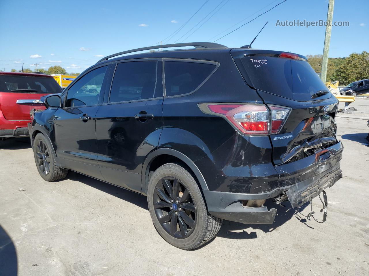 2017 Ford Escape Titanium Черный vin: 1FMCU0J96HUA93525