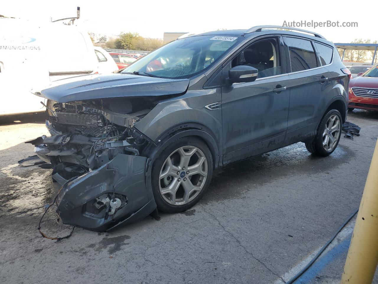 2019 Ford Escape Titanium Charcoal vin: 1FMCU0J96KUA42050