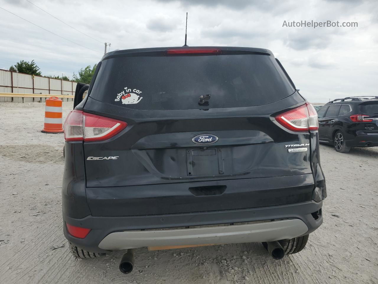 2013 Ford Escape Titanium Black vin: 1FMCU0J97DUB30964