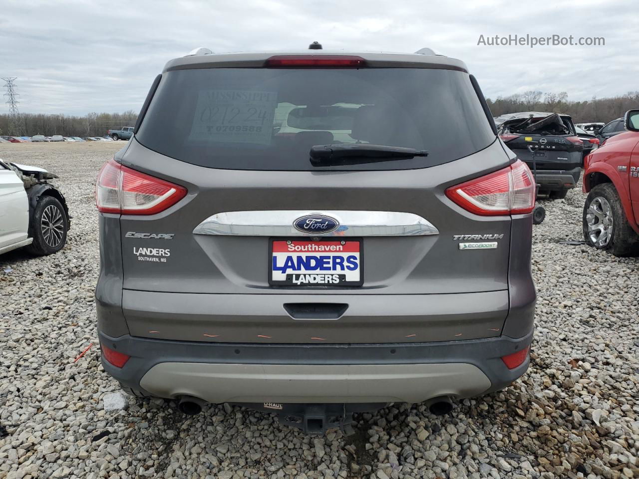 2014 Ford Escape Titanium Gray vin: 1FMCU0J97EUA30302