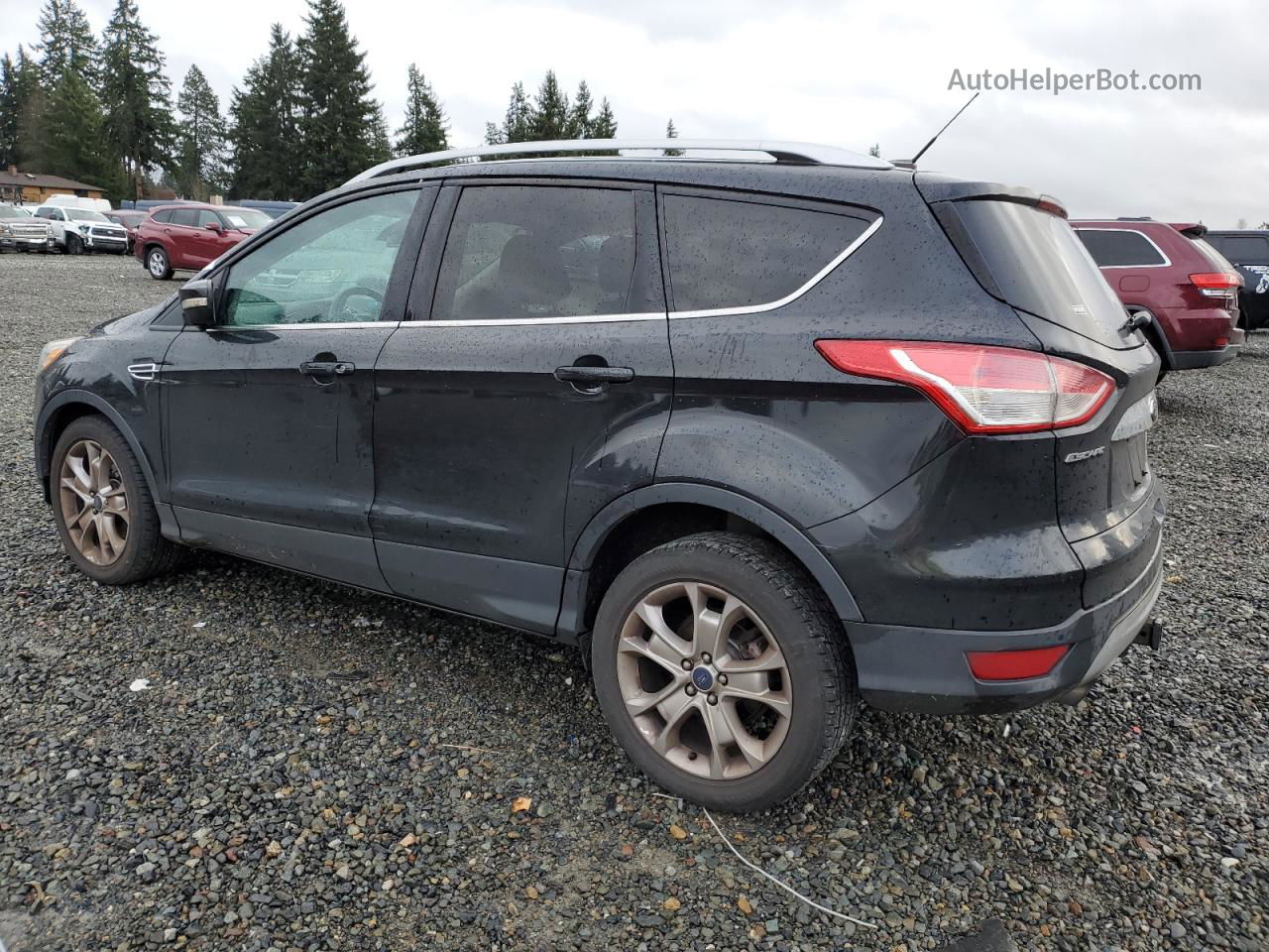 2014 Ford Escape Titanium Черный vin: 1FMCU0J97EUC42181