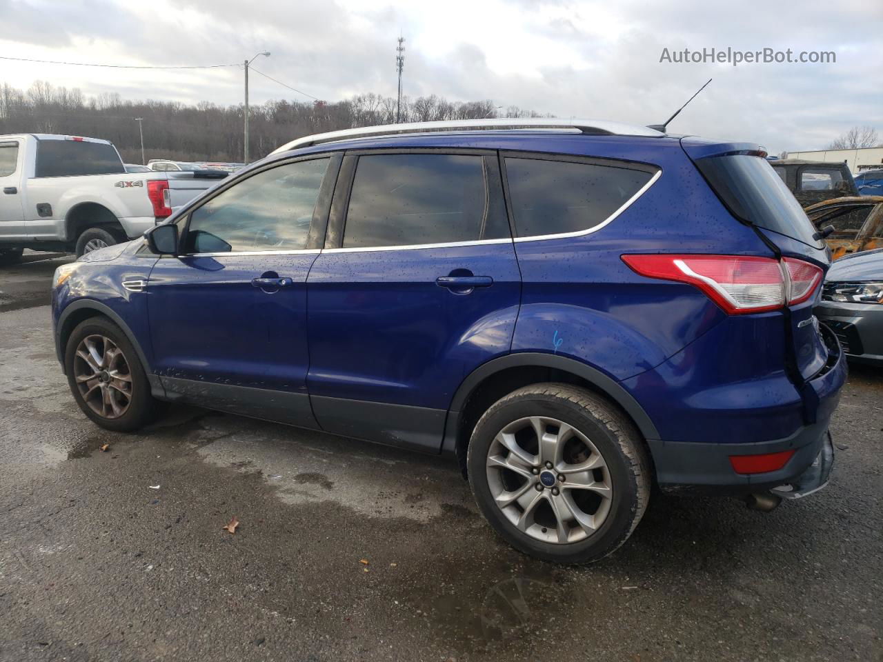 2014 Ford Escape Titanium Blue vin: 1FMCU0J97EUD64507