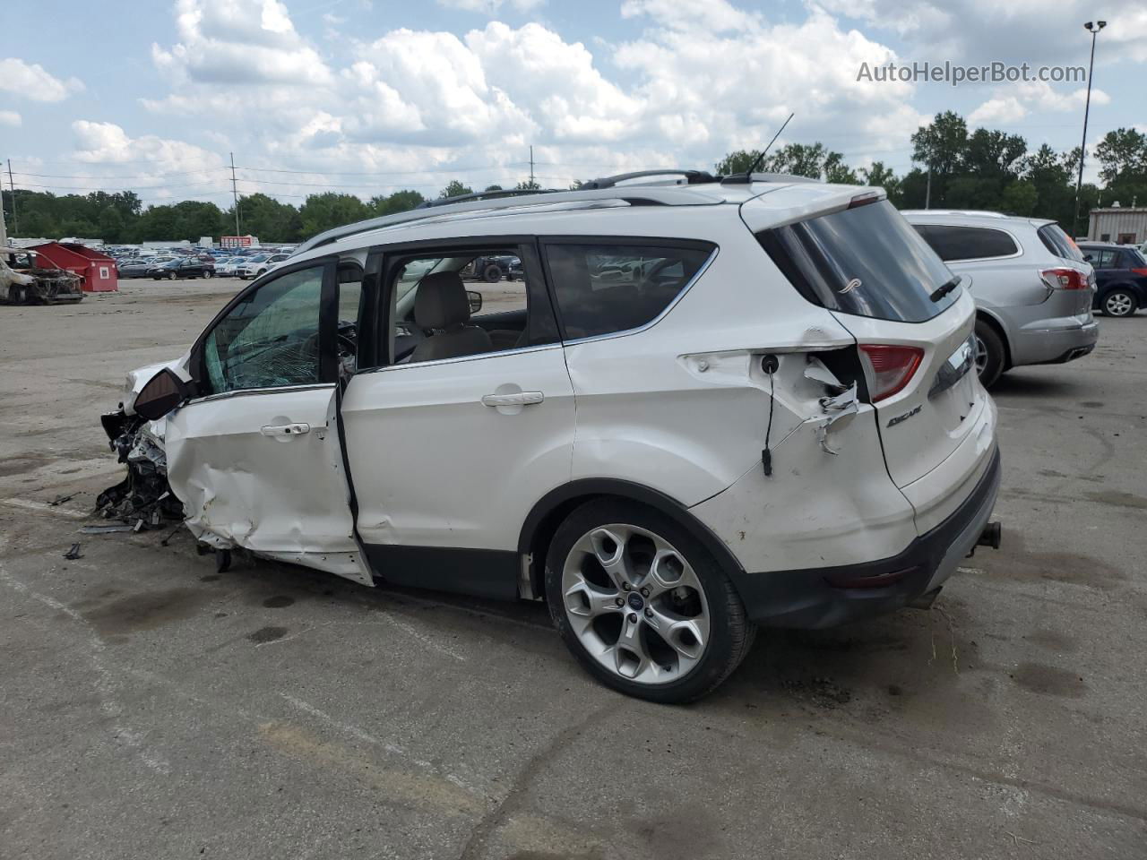 2015 Ford Escape Titanium Серебряный vin: 1FMCU0J97FUB47766