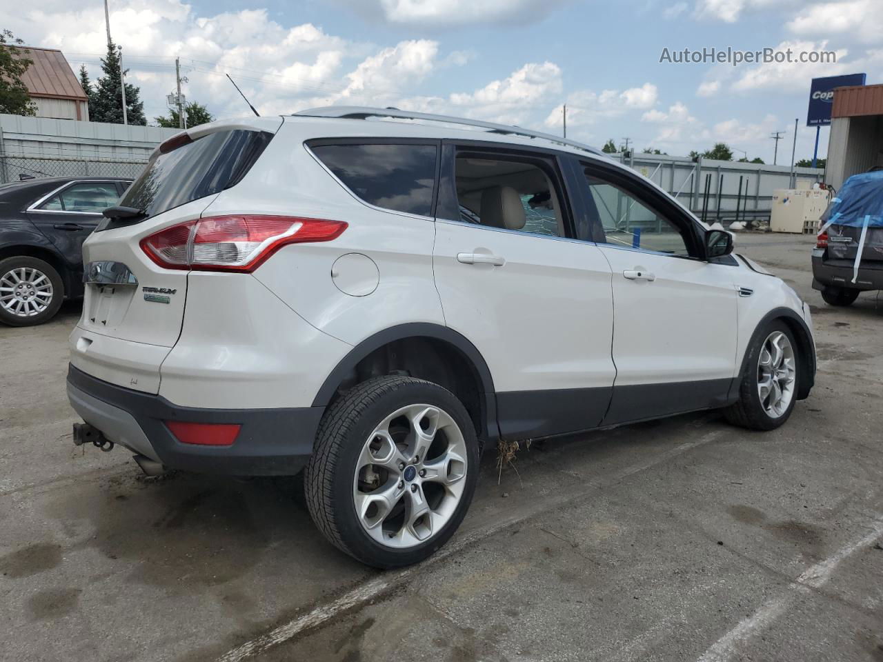 2015 Ford Escape Titanium Серебряный vin: 1FMCU0J97FUB47766