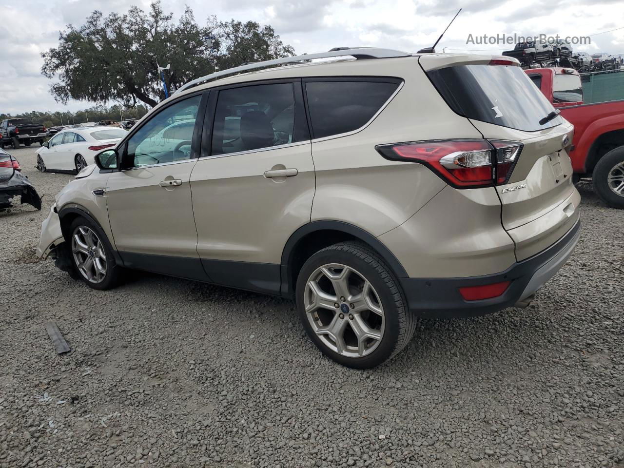 2017 Ford Escape Titanium Beige vin: 1FMCU0J97HUA75874