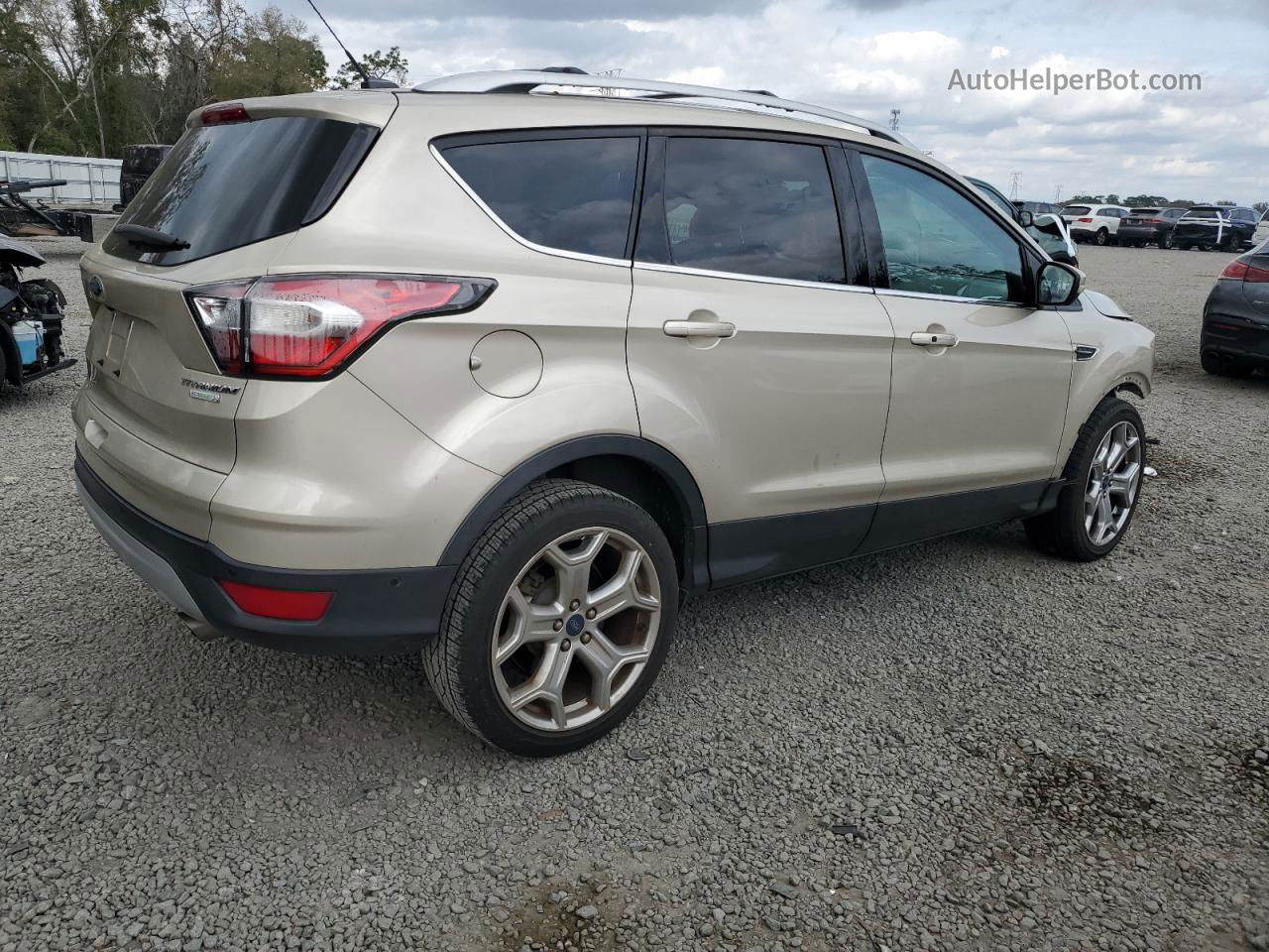 2017 Ford Escape Titanium Beige vin: 1FMCU0J97HUA75874