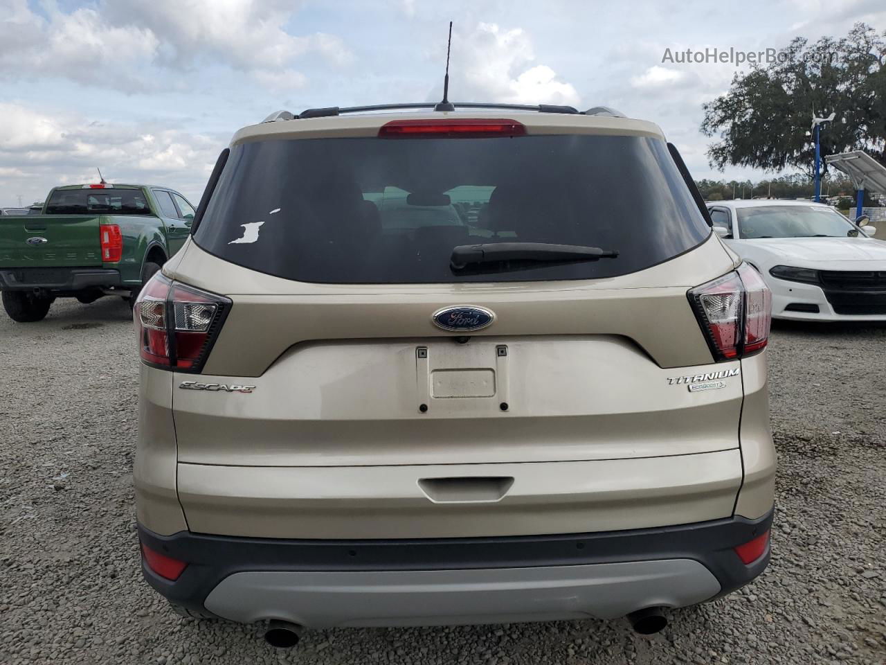 2017 Ford Escape Titanium Beige vin: 1FMCU0J97HUA75874