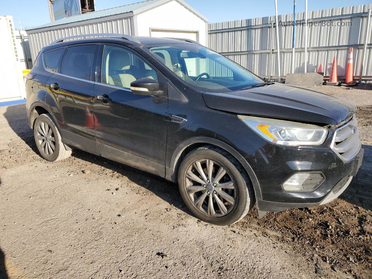 2017 Ford Escape Titanium Black vin: 1FMCU0J97HUC56084