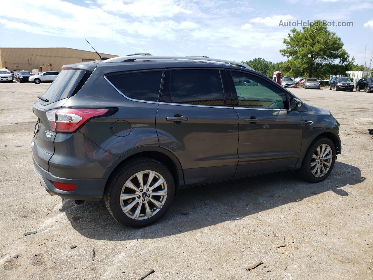 2017 Ford Escape Titanium Серый vin: 1FMCU0J97HUE93691