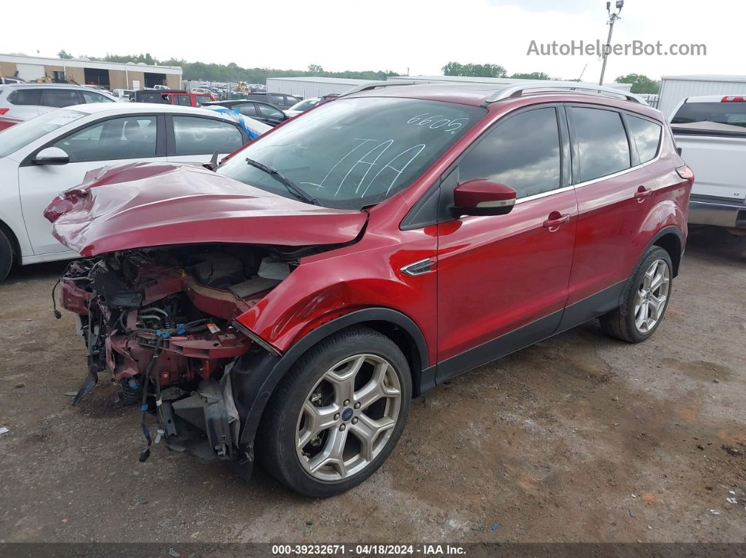 2019 Ford Escape Titanium Red vin: 1FMCU0J97KUB26605