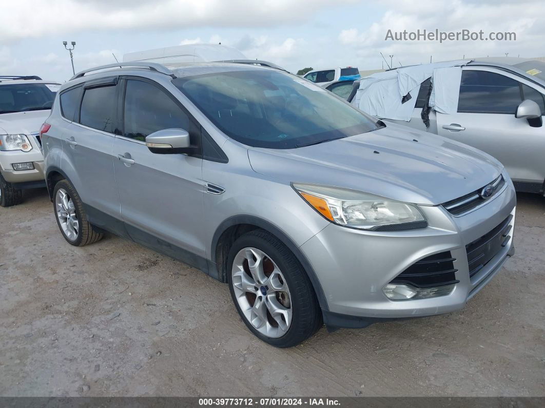 2014 Ford Escape Titanium Silver vin: 1FMCU0J98EUB15309