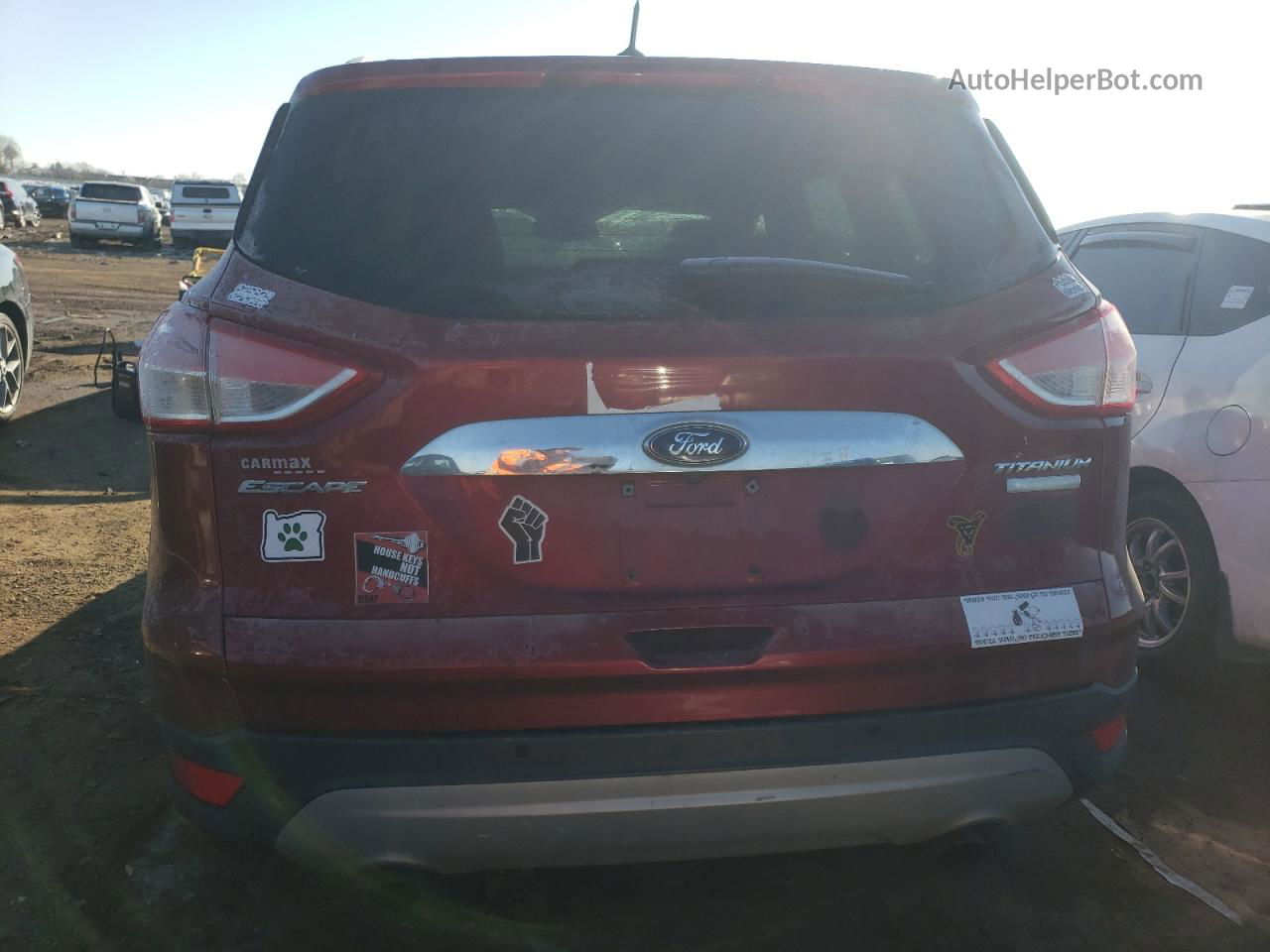 2016 Ford Escape Titanium Красный vin: 1FMCU0J98GUB13868