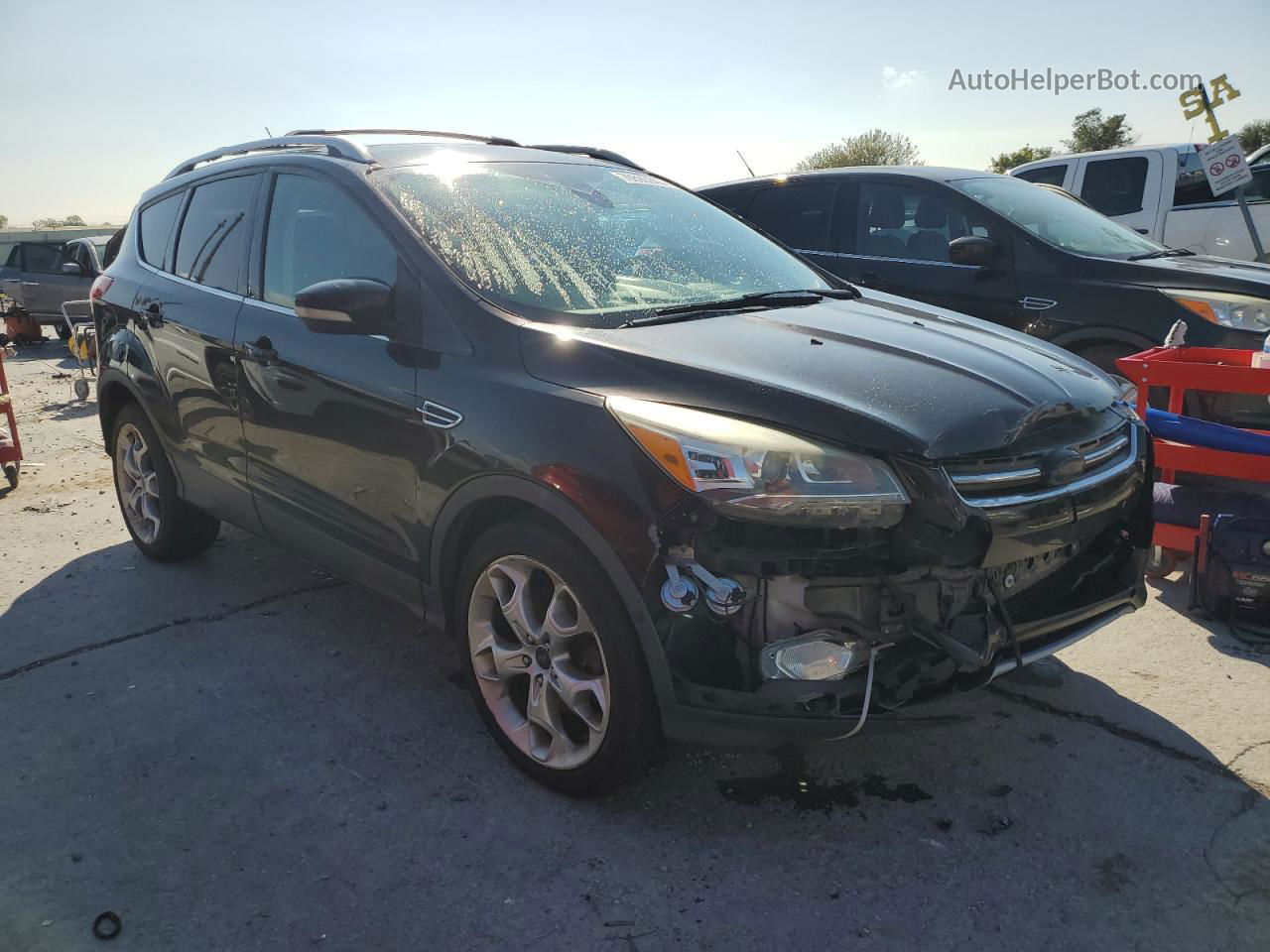 2013 Ford Escape Titanium Brown vin: 1FMCU0J99DUB81964