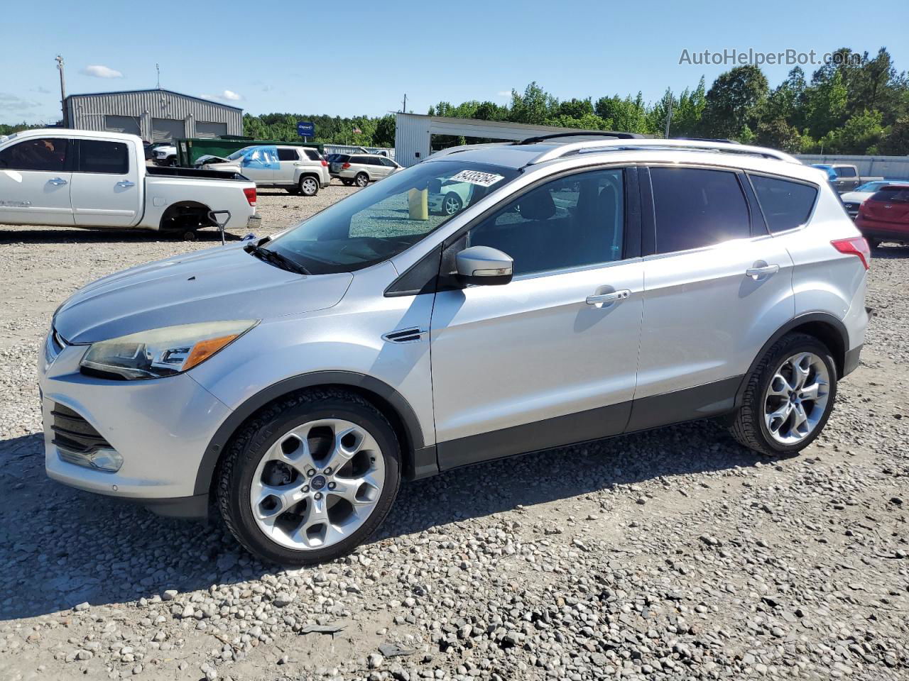 2014 Ford Escape Titanium Silver vin: 1FMCU0J99EUA66198