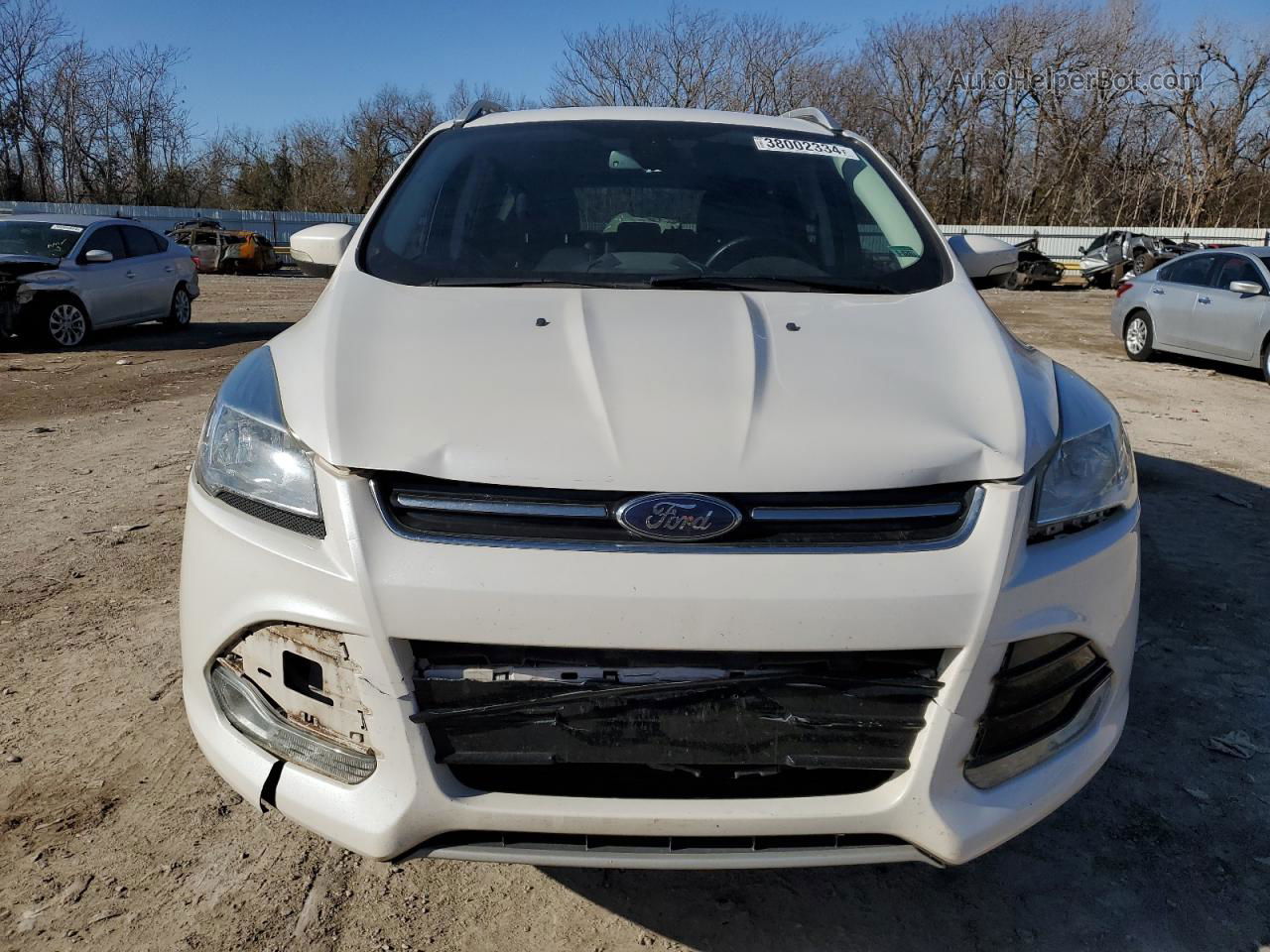 2015 Ford Escape Titanium Белый vin: 1FMCU0J99FUA16905