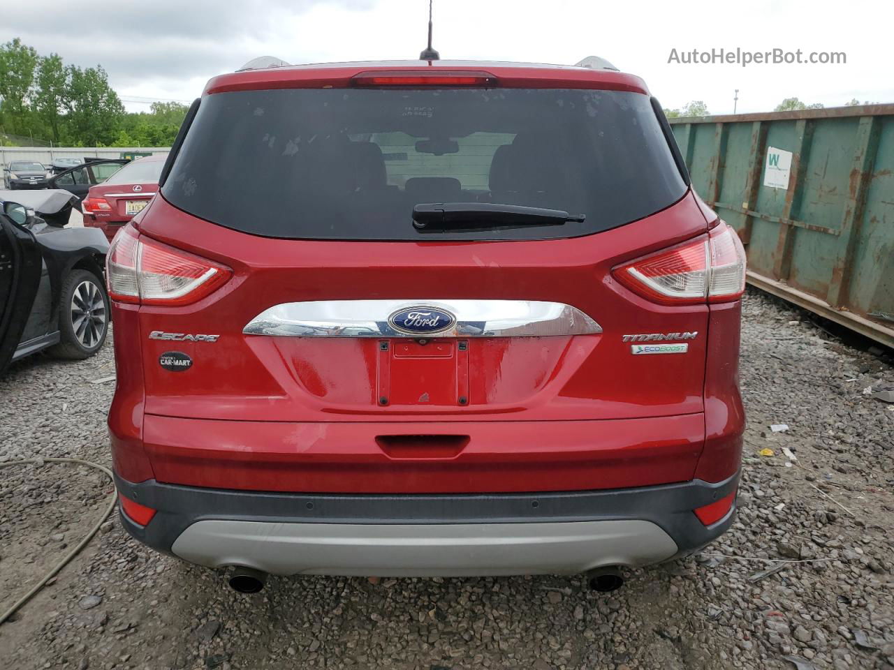 2015 Ford Escape Titanium Темно-бордовый vin: 1FMCU0J99FUB25185