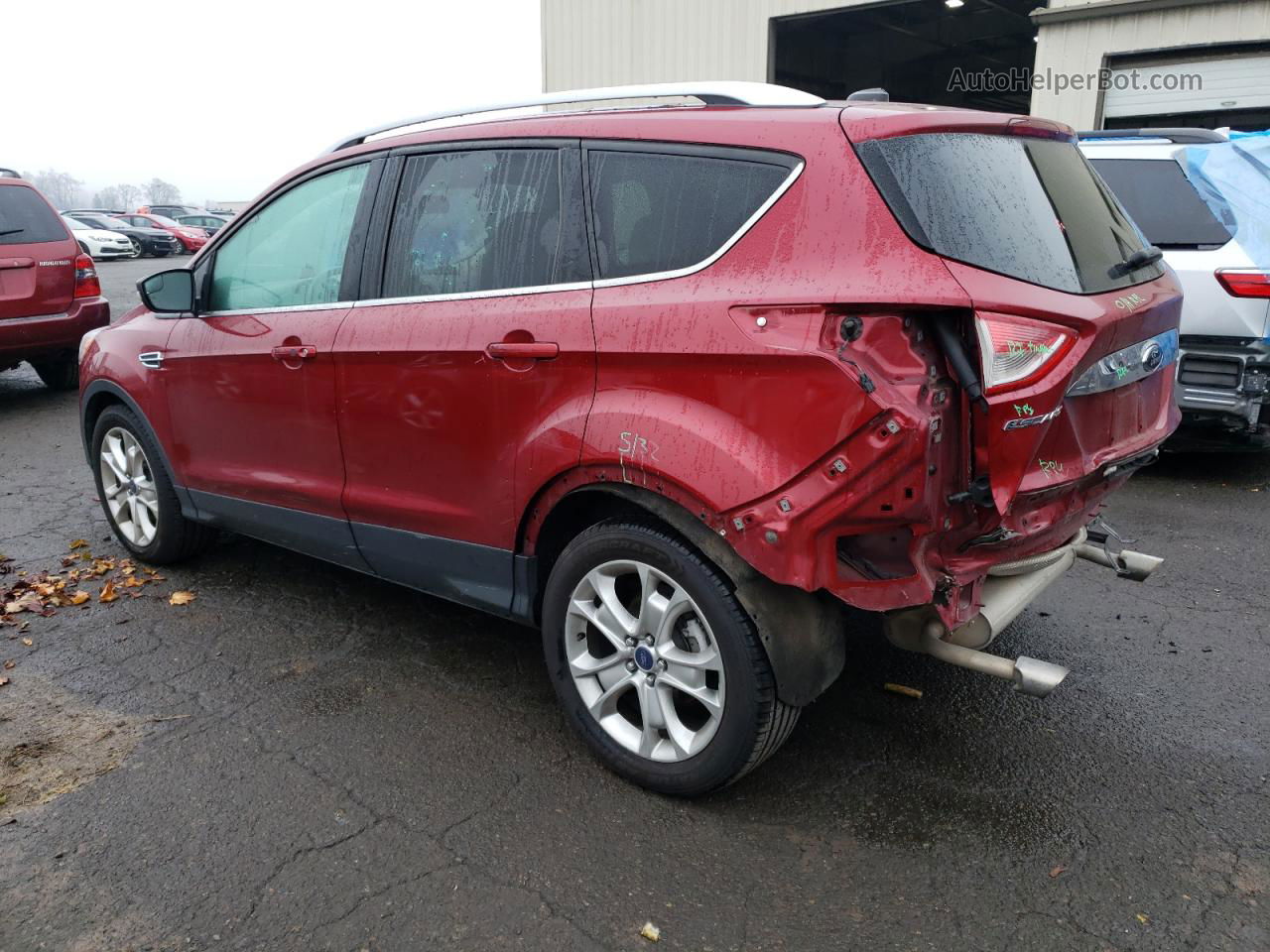 2015 Ford Escape Titanium Red vin: 1FMCU0J99FUB81370