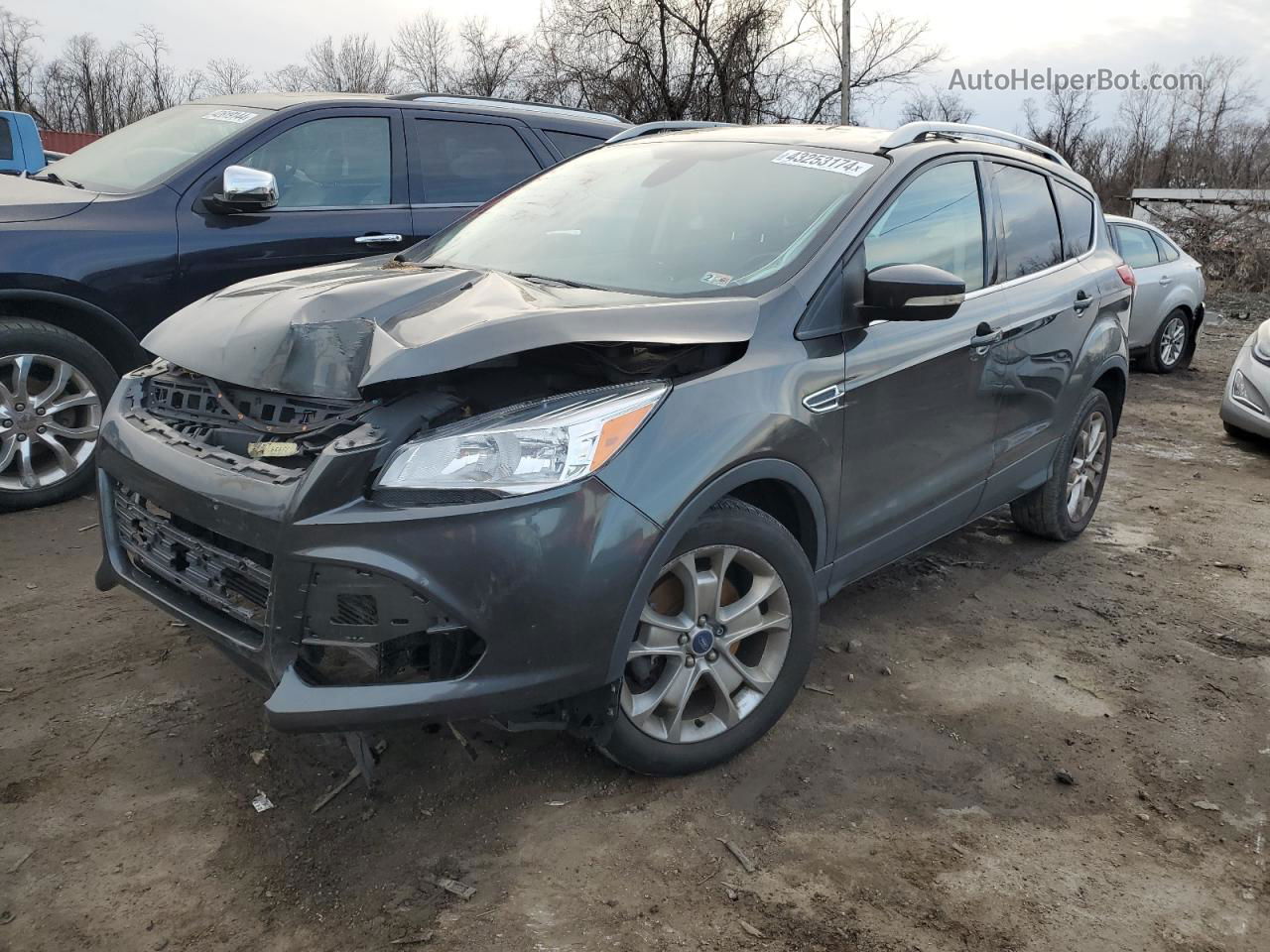 2015 Ford Escape Titanium Gray vin: 1FMCU0J9XFUA02737