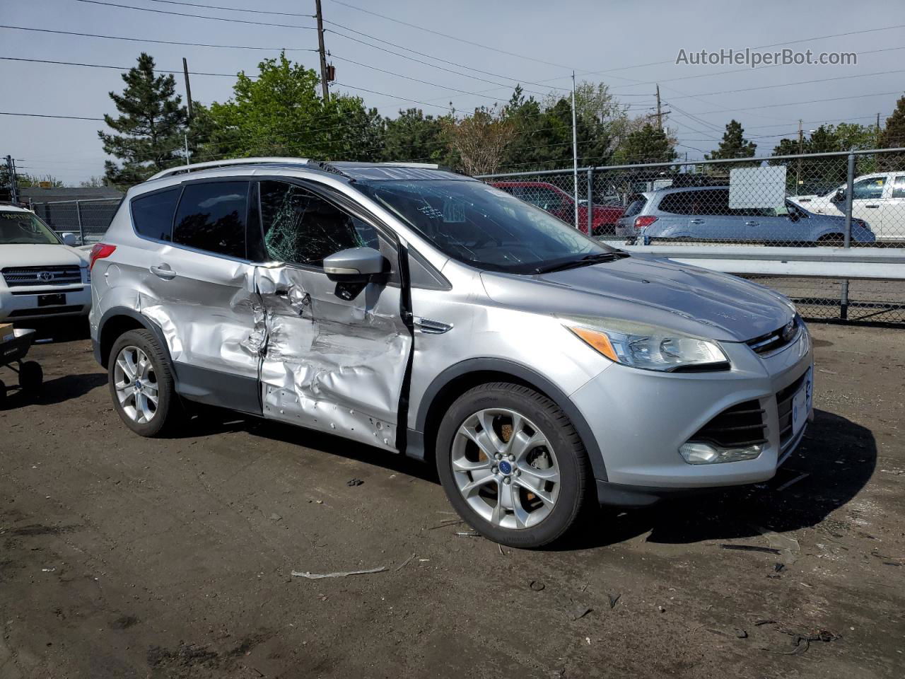 2015 Ford Escape Titanium Silver vin: 1FMCU0J9XFUA27184