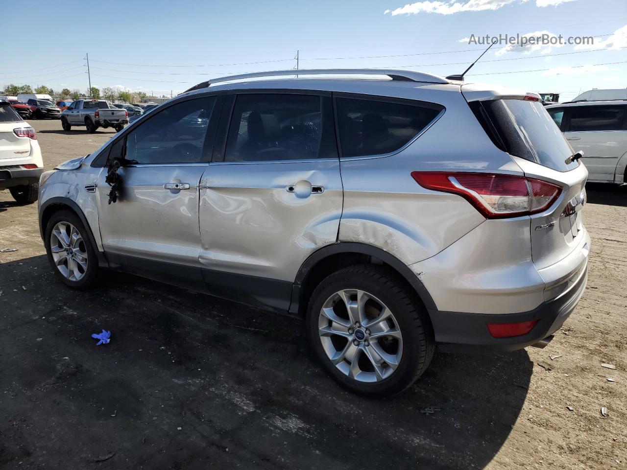 2015 Ford Escape Titanium Silver vin: 1FMCU0J9XFUA27184