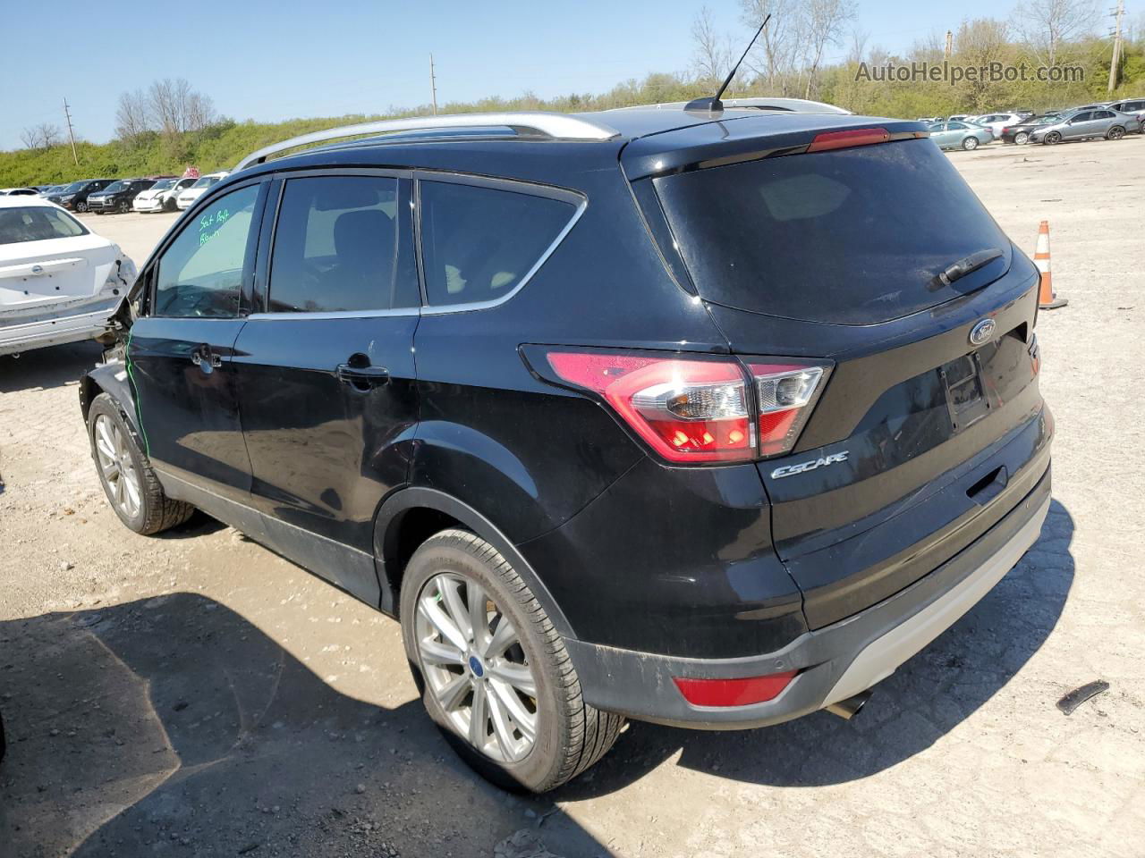 2017 Ford Escape Titanium Черный vin: 1FMCU0JD3HUC63716