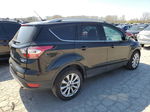 2017 Ford Escape Titanium Черный vin: 1FMCU0JD3HUC63716