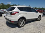 2017 Ford Escape Titanium White vin: 1FMCU0JD3HUD76257