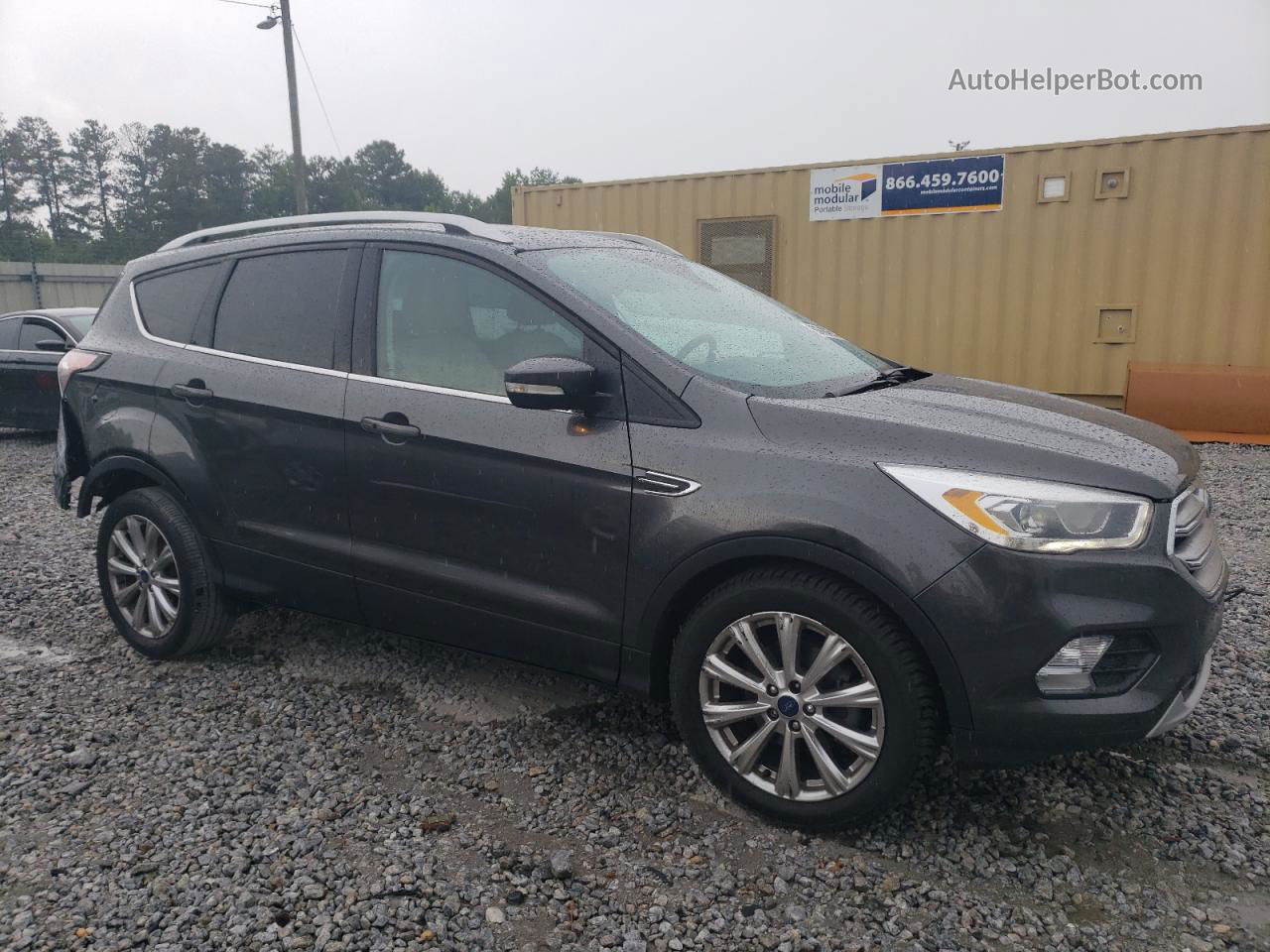 2017 Ford Escape Titanium Серый vin: 1FMCU0JD5HUA18416