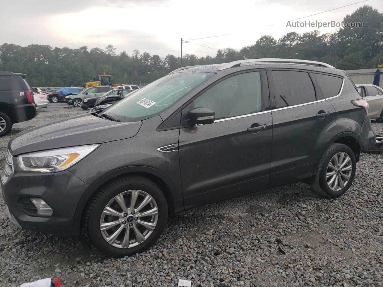 2017 Ford Escape Titanium Gray vin: 1FMCU0JD5HUA18416