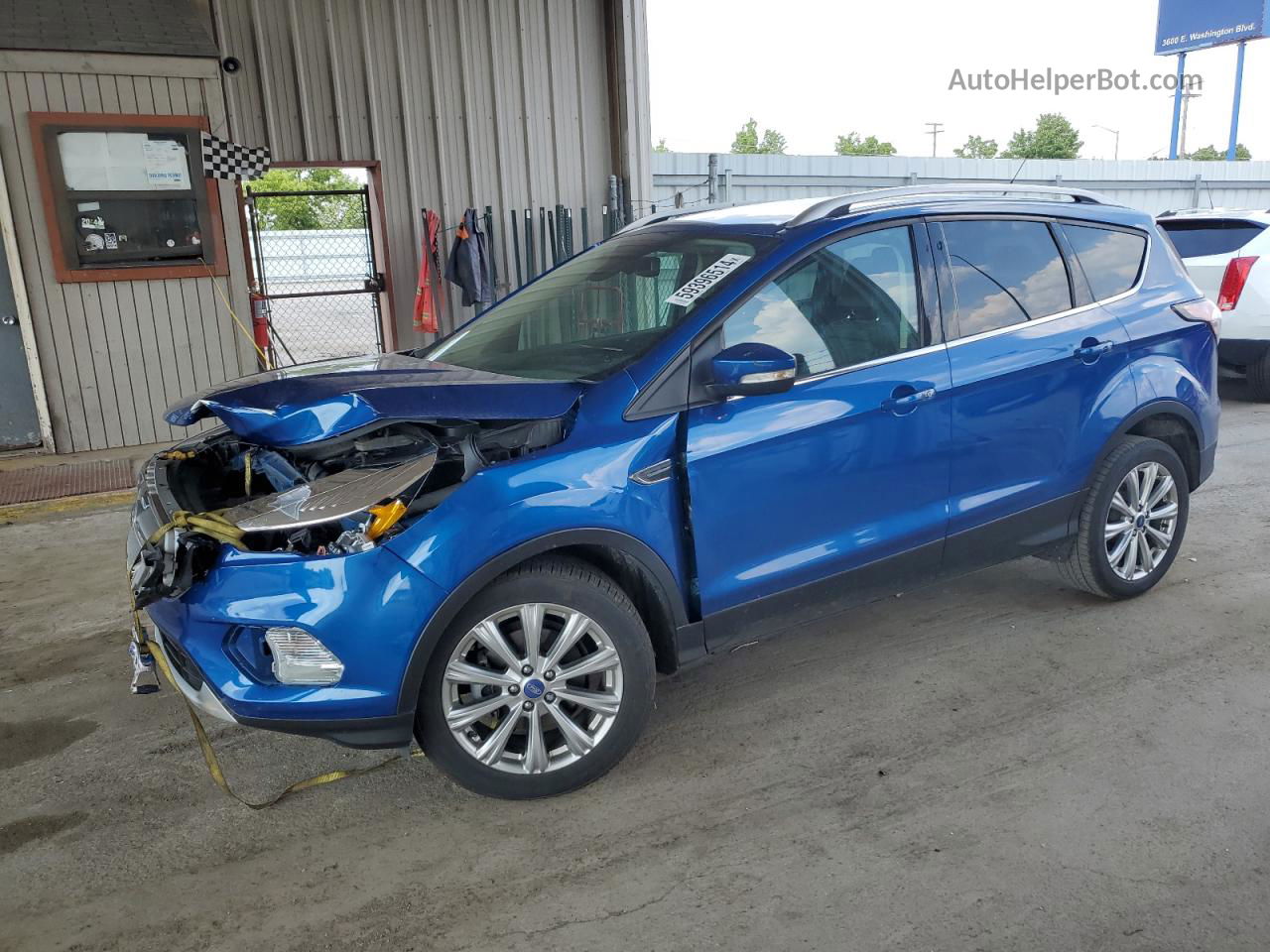 2017 Ford Escape Titanium Blue vin: 1FMCU0JD6HUD08258