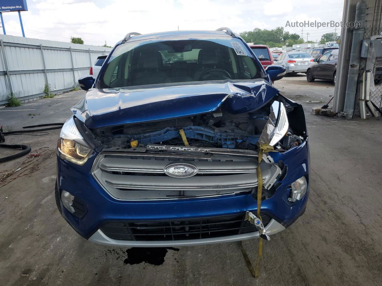 2017 Ford Escape Titanium Blue vin: 1FMCU0JD6HUD08258