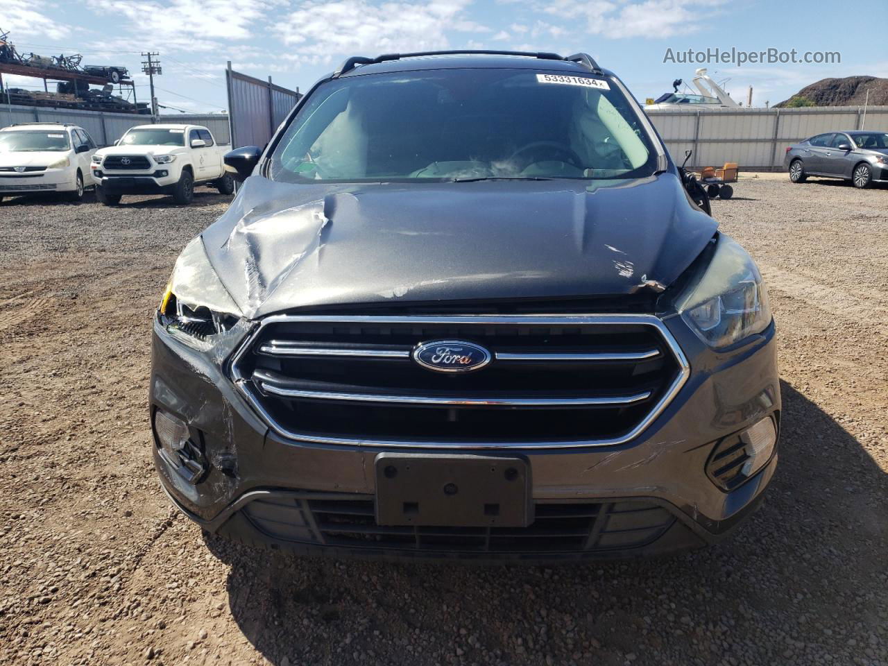 2017 Ford Escape Titanium Gray vin: 1FMCU0JD6HUE97624