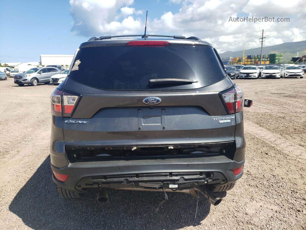 2017 Ford Escape Titanium Gray vin: 1FMCU0JD6HUE97624